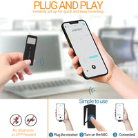 USB C Wireless Lavalier Microphone