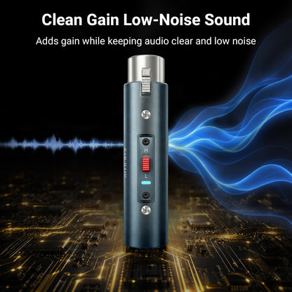XLR Dynamic Microphone Preamp, 2-Level 20dB/28dB Gain