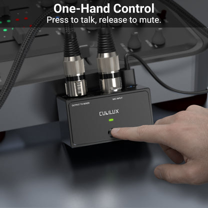 XLR Push-to-Talk Mute Switch for Dynamic and Condenser Mics