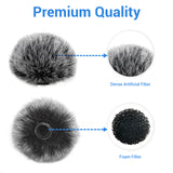 Furry Windscreen for Rode Wireless Go II 4-Pack