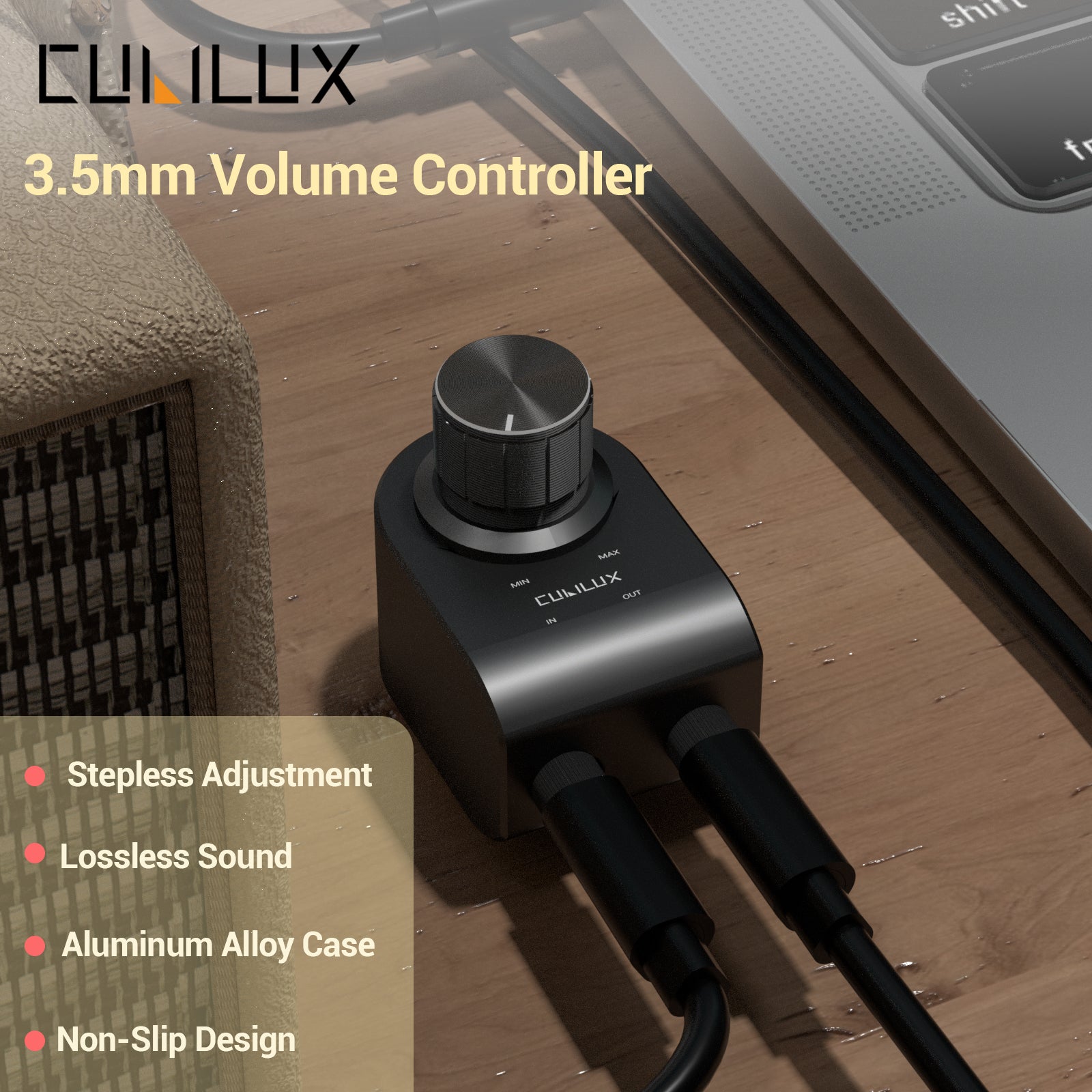 3.5mm Volume Controller – Cubilux