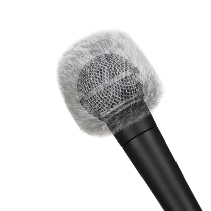 Foam Cover & Furry Windscreen Pack Compatible with Shure SM58 Microphone