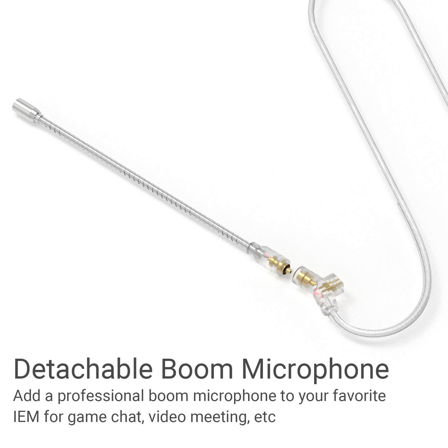 USB Type C 2-Pin 0.78mm IEM Cable with Microphone