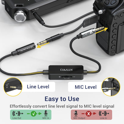 3.5mm Line to Microphone Attenuator