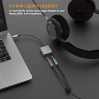 3.5mm Audio&MIC Splitter-GRAY