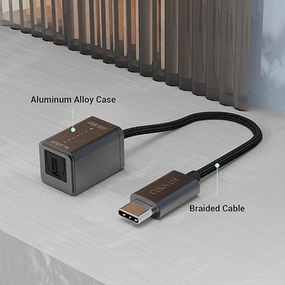 USB C SPDIF Receiver [Stereo Recording ONLY, NOT for Playing Audio]