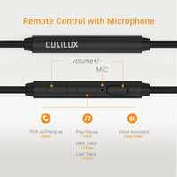 3.5mm to 2.5mm Headphone Cable-Black 4FT