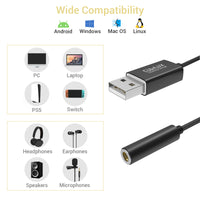 USB A to 3.5mm Jack Adapter-4FT