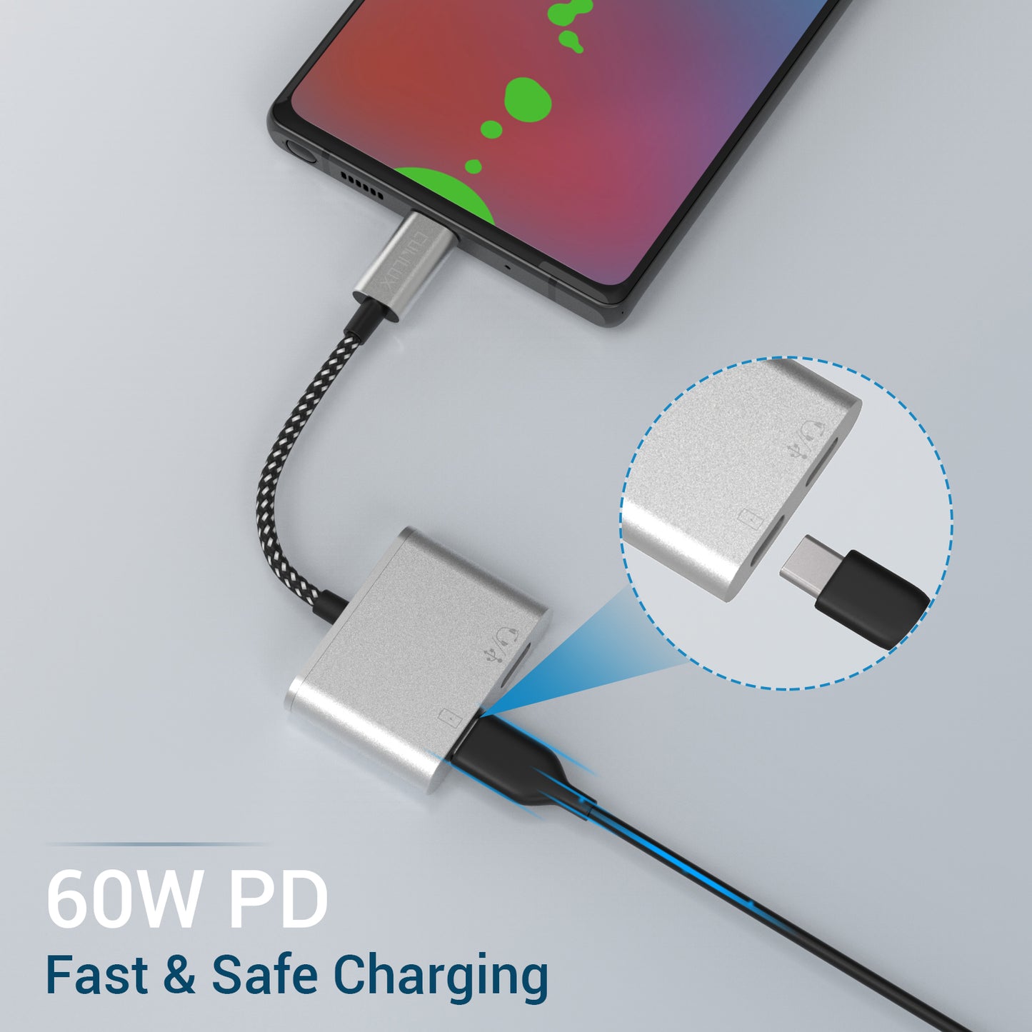 USB C to Dual USB C Splitter