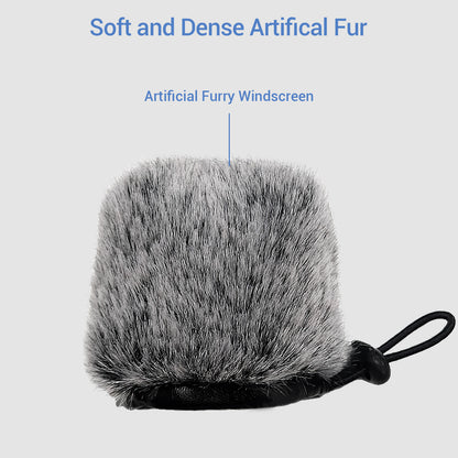 Furry Windsreen for Apogee HypeMic-Gray