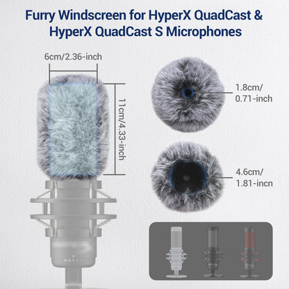 Windscreen for Hyperx Quadcast s