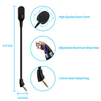 Unidirectional Boom Microphone for HyperX - Cloud Mix Gaming Headsets replacement