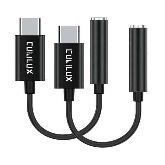 USB C Headphone Adapter with DAC-2 Pack