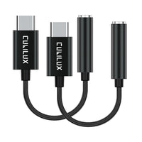 USB C Headphone Adapter with DAC-2 PACK