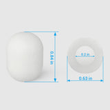 Foam Cover for lavalier Lapel Microphone-WHITE