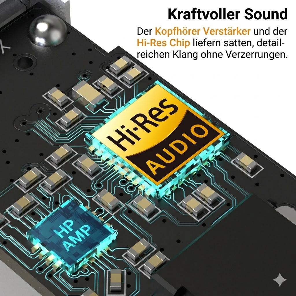 USB to 3.5mm Audio Adapter, Hi-Res 384KHz/32-bit USB A DAC Dongle
