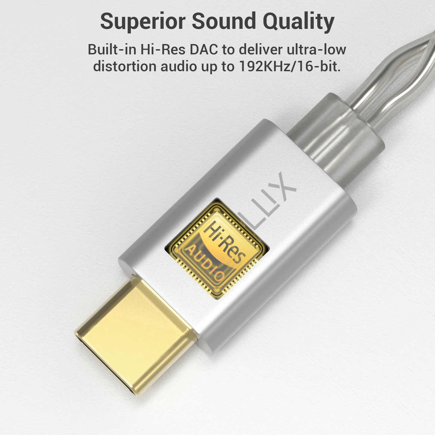 USB Type C 2-Pin 0.78mm IEM Cable with Microphone