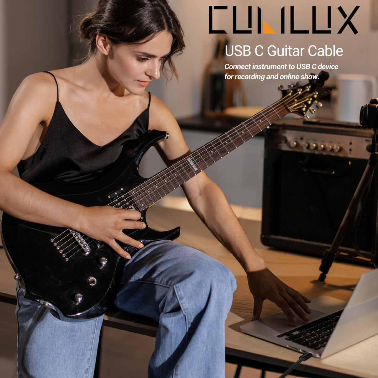 USB C to 6.35mm Guitar Cable – Cubilux