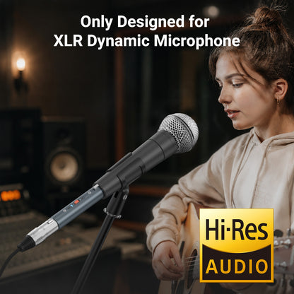 XLR Dynamic Microphone Preamp, 2-Level 20dB/28dB Gain