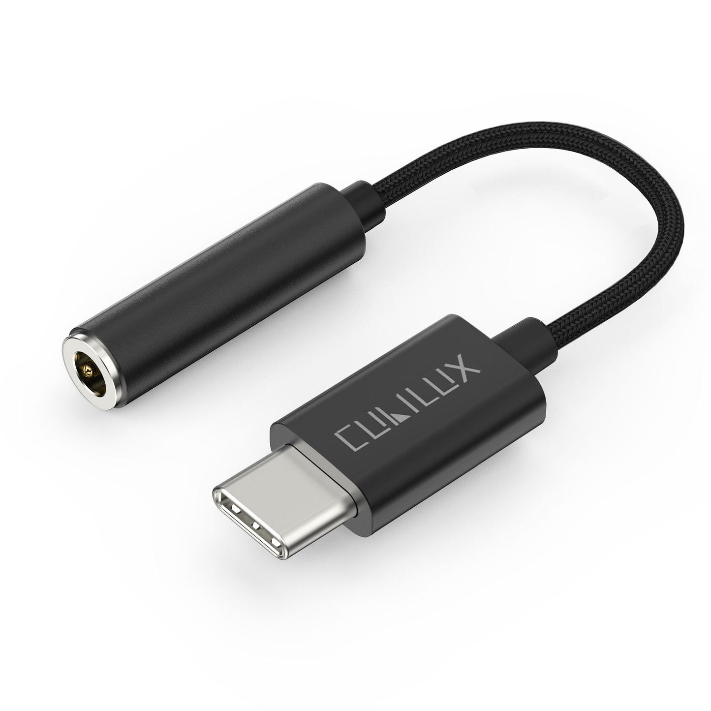 USB C Headphone Adapter with DAC-Black