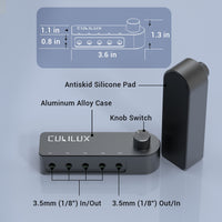 Bidirectional 4 -Channel 3.5mm Audio Selector Box