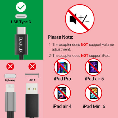 USB C to 2-Way SPDIF Optical Audio Splitter