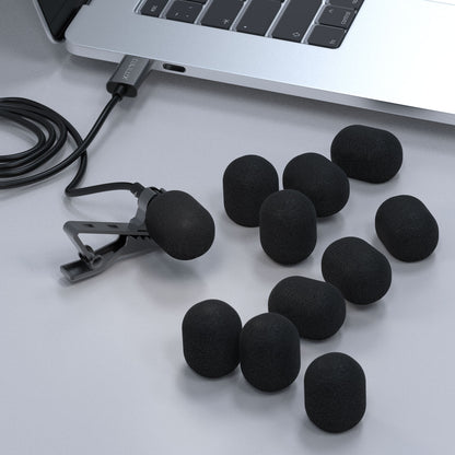 Foam Cover for Lavalier Lapel Microphone-10 Pack