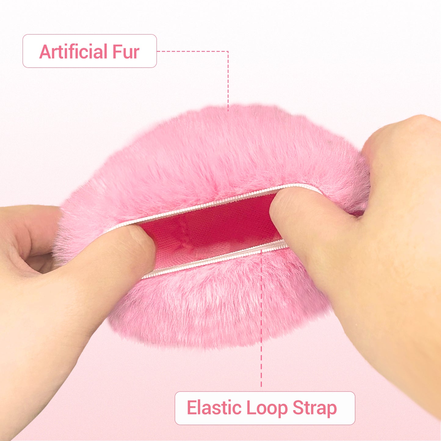 1 Pack Pink Microphone Furry Windscreen