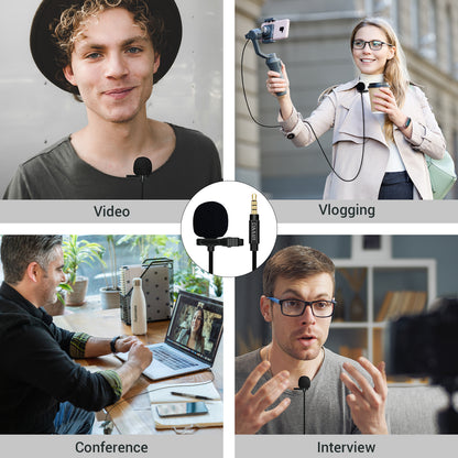 3.5mm Unidirectional Lavalier Condenser Microphone,ML35-9