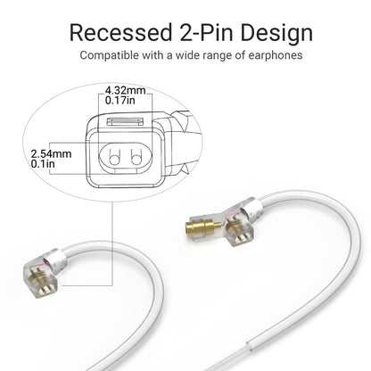 USB Type C 2-Pin 0.78mm IEM Cable with Microphone