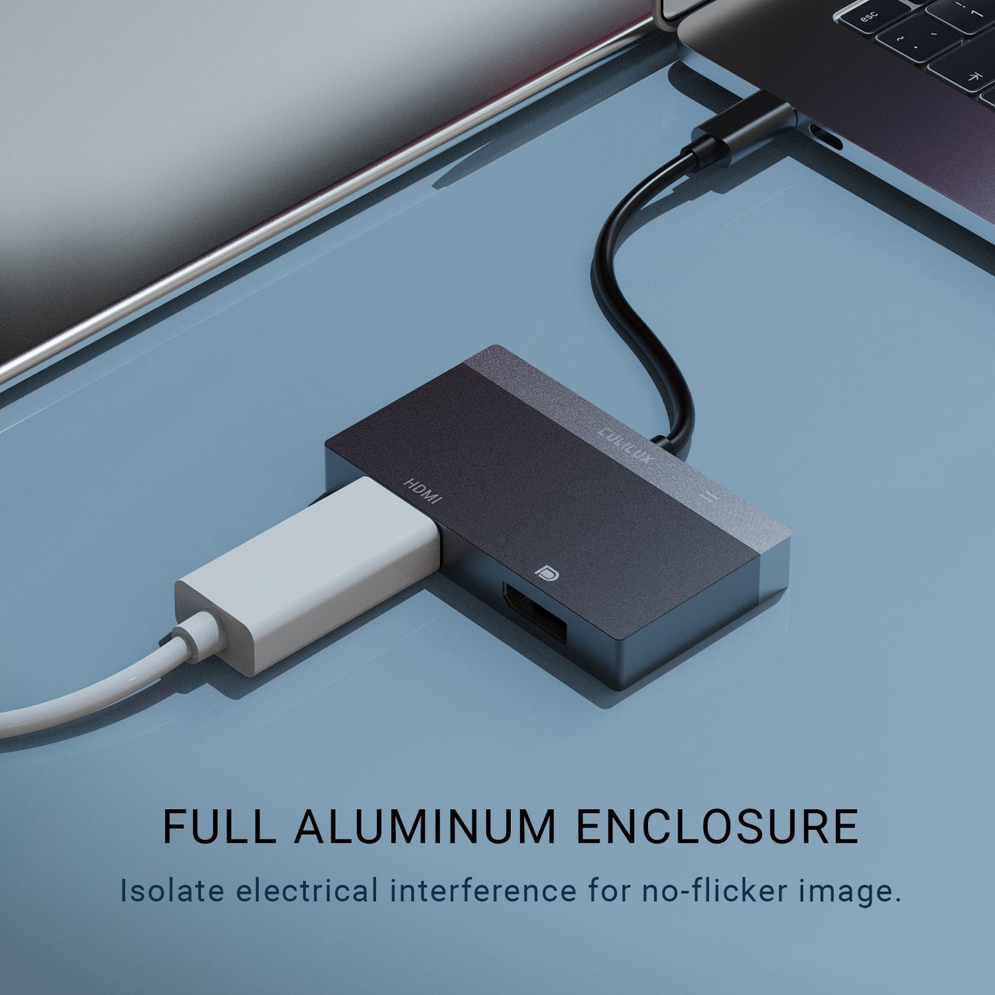 USB C to DP/HDMI Adapter with PD Charging Port