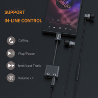 USB C to 3.5mm Splitters-BLACK