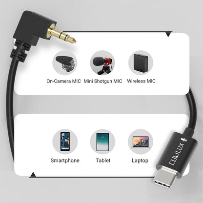 Coiled USB C to TRS Microphone Cord