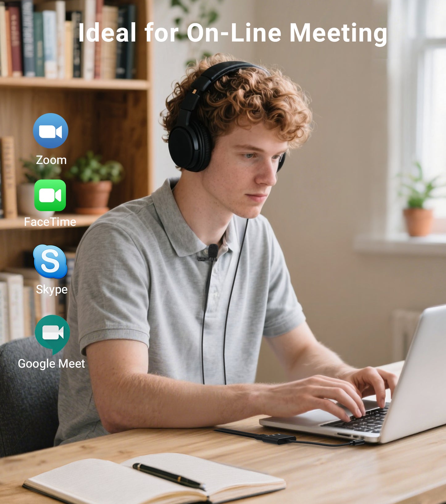 USB C to Dual 3.5mm Audio Interface