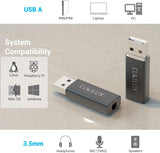USB-A to 3.5mm Adapter,Black