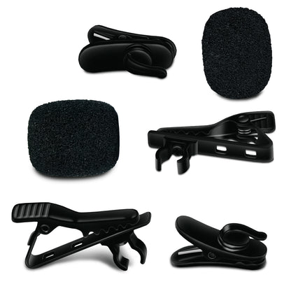 20 PCS Clips and Foam Covers Set for Lavalier Microphone