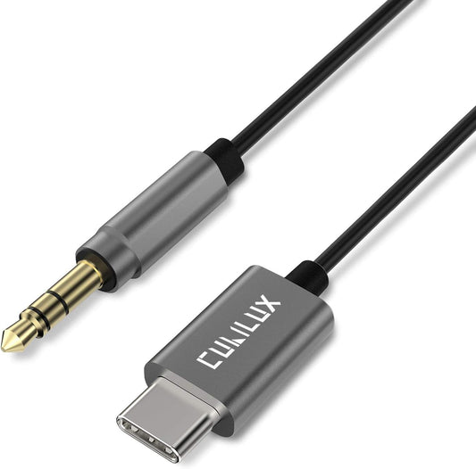 USB C Audio Cable-Gray,4 FT