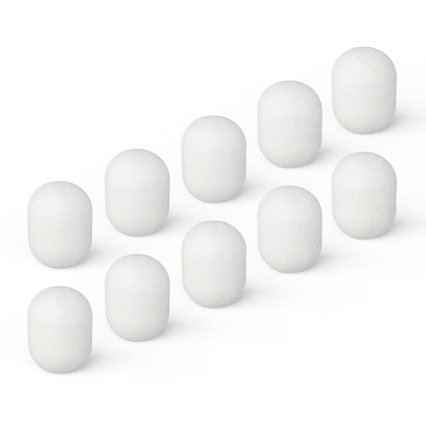 Foam Cover for lavalier Lapel Microphone-WHITE