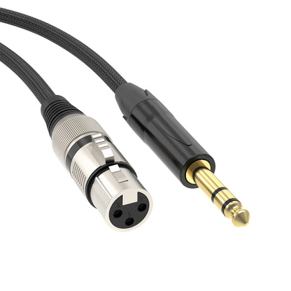 XLR Female to 6.35 TRS Jack Cable