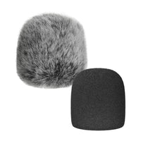Foam Cover & Furry Windscreen Pack Compatible with Shure SM57 Microphone