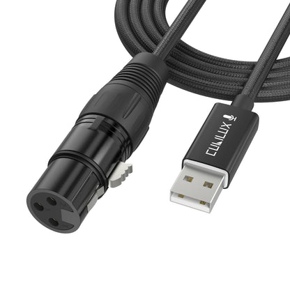 XLR Microphone to USB A Cable,6.6 FT