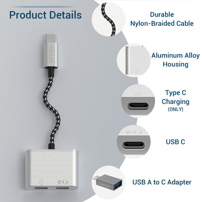 USB C to Dual USB C Splitter