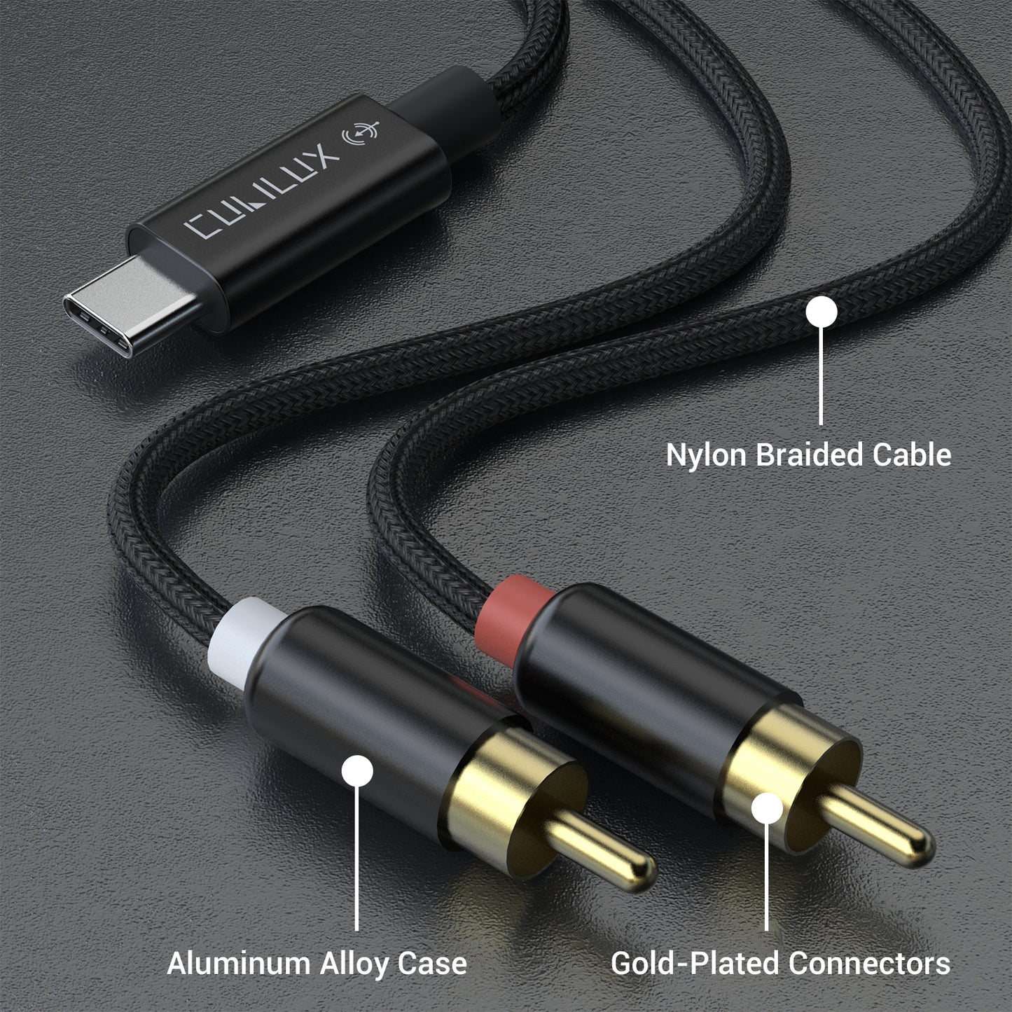 RCA to USB C Audio Capture Cable