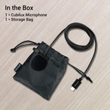 Cubilux Unidirectional USB C Lavalier Microphone- 9mm