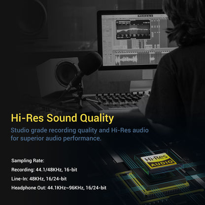 HLMS-C5 USB to 6.35mm Sound Card