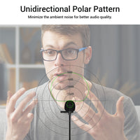 Unidirectional Lavalier Condenser Microphone