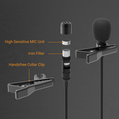USB C Unidirectional Dual MIC with 3.5mm Jack,MLC-3