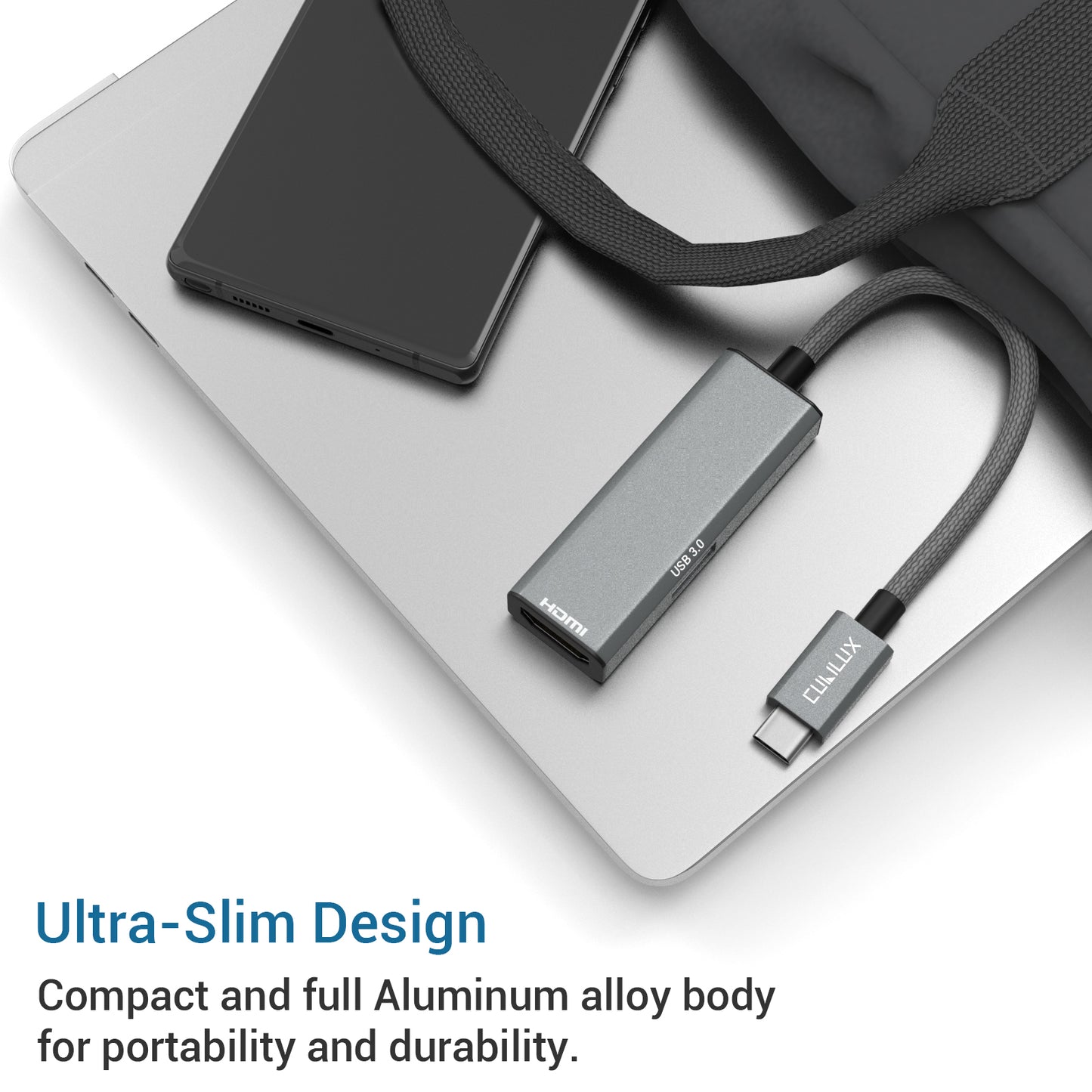 2-In-1 USB C to 4K HDMI Adapter with USB 3.0