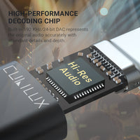 Hi-Res USB C Headphone Adapter-BLACK