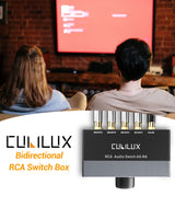 Cubilux AS-R4 4-Way Bidirectional RCA Switch
